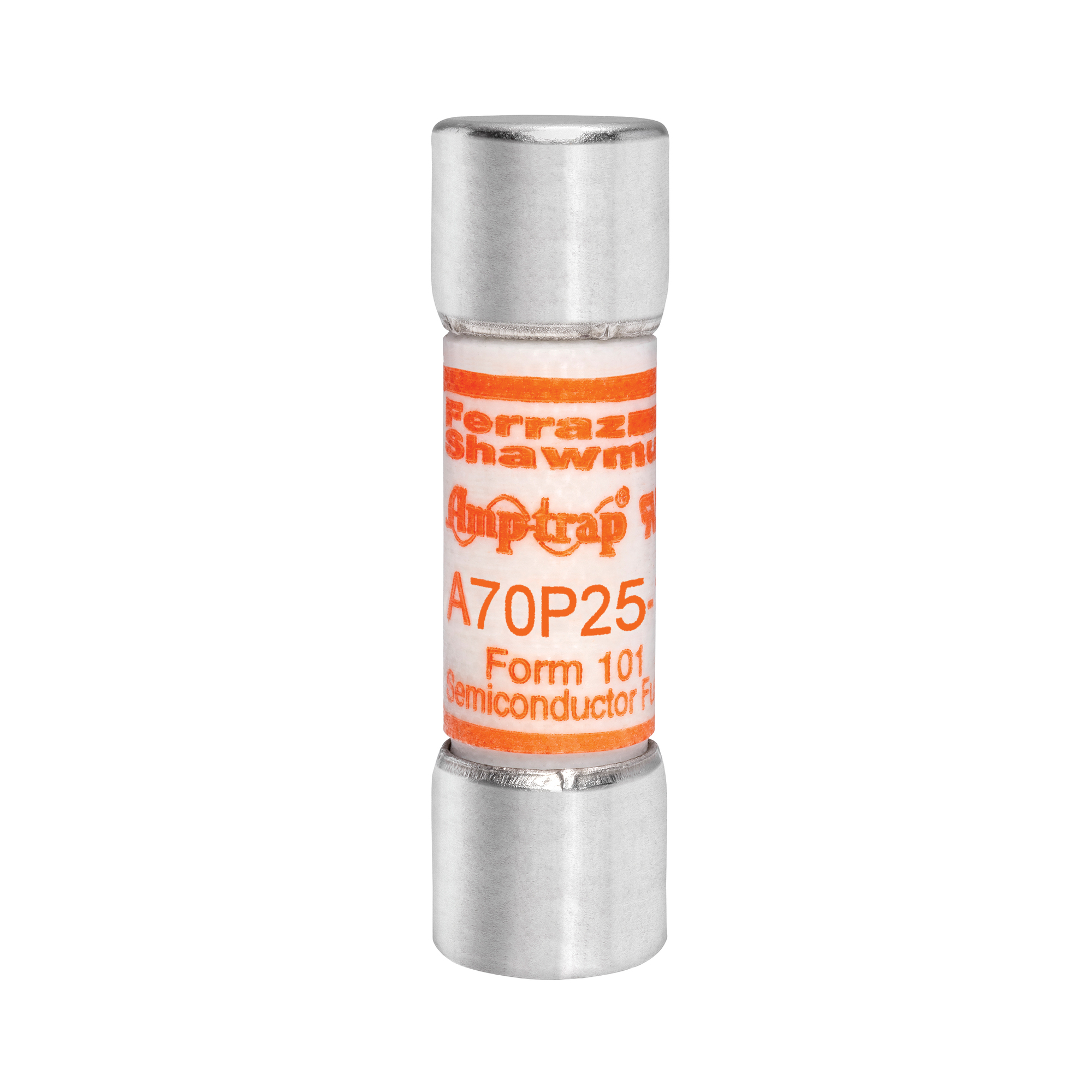 A70P25-1 Amp-Trap Current Limiting High Speed Semiconductor Fuse, 25 A, 700 V AC/650 V DC, 100 kA Interrupt, Cylindrical Body