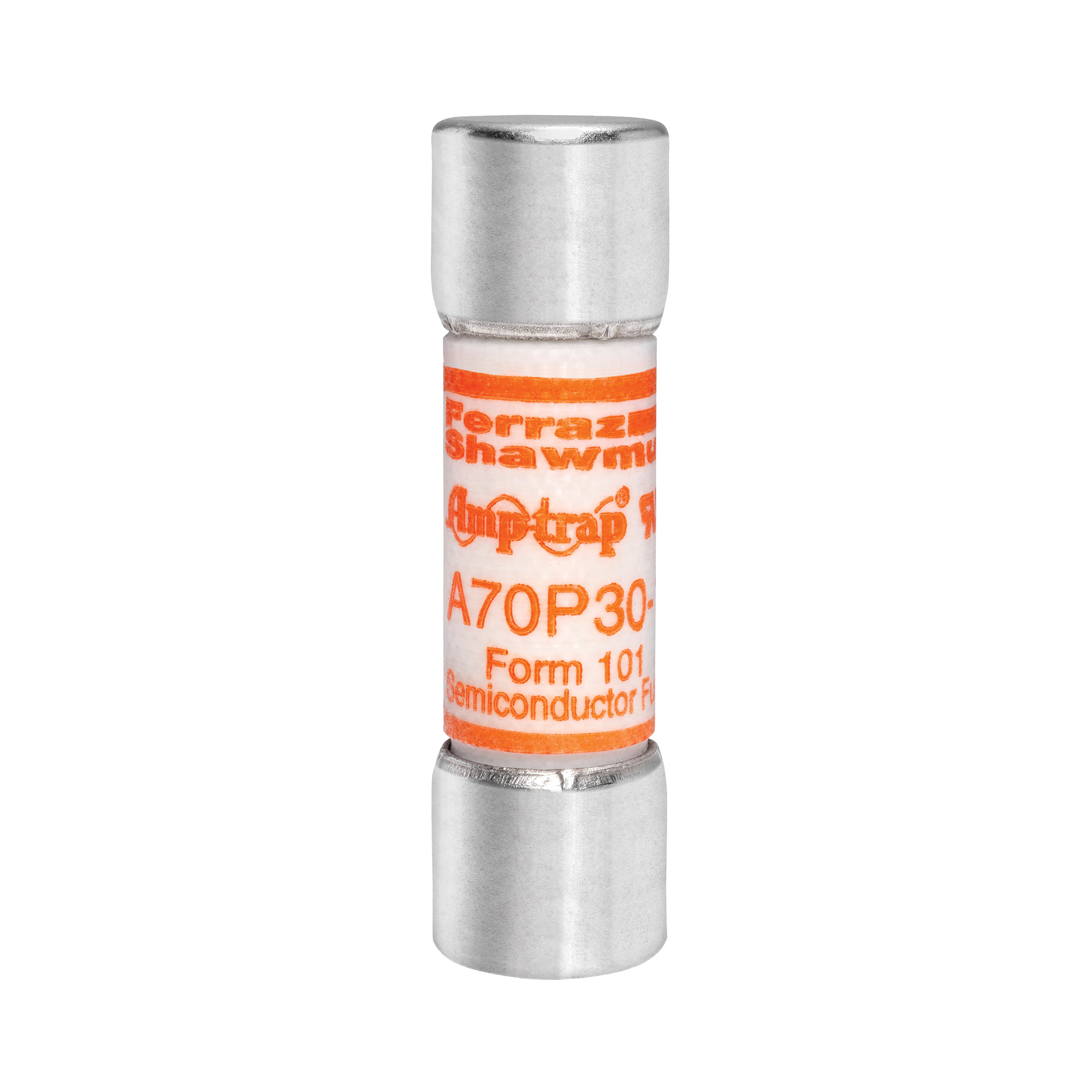 A70P30-1 Amp-Trap Current Limiting High Speed Semiconductor Fuse, 30 A, 700 V AC/650 V DC, 100 kA Interrupt, Cylindrical Body