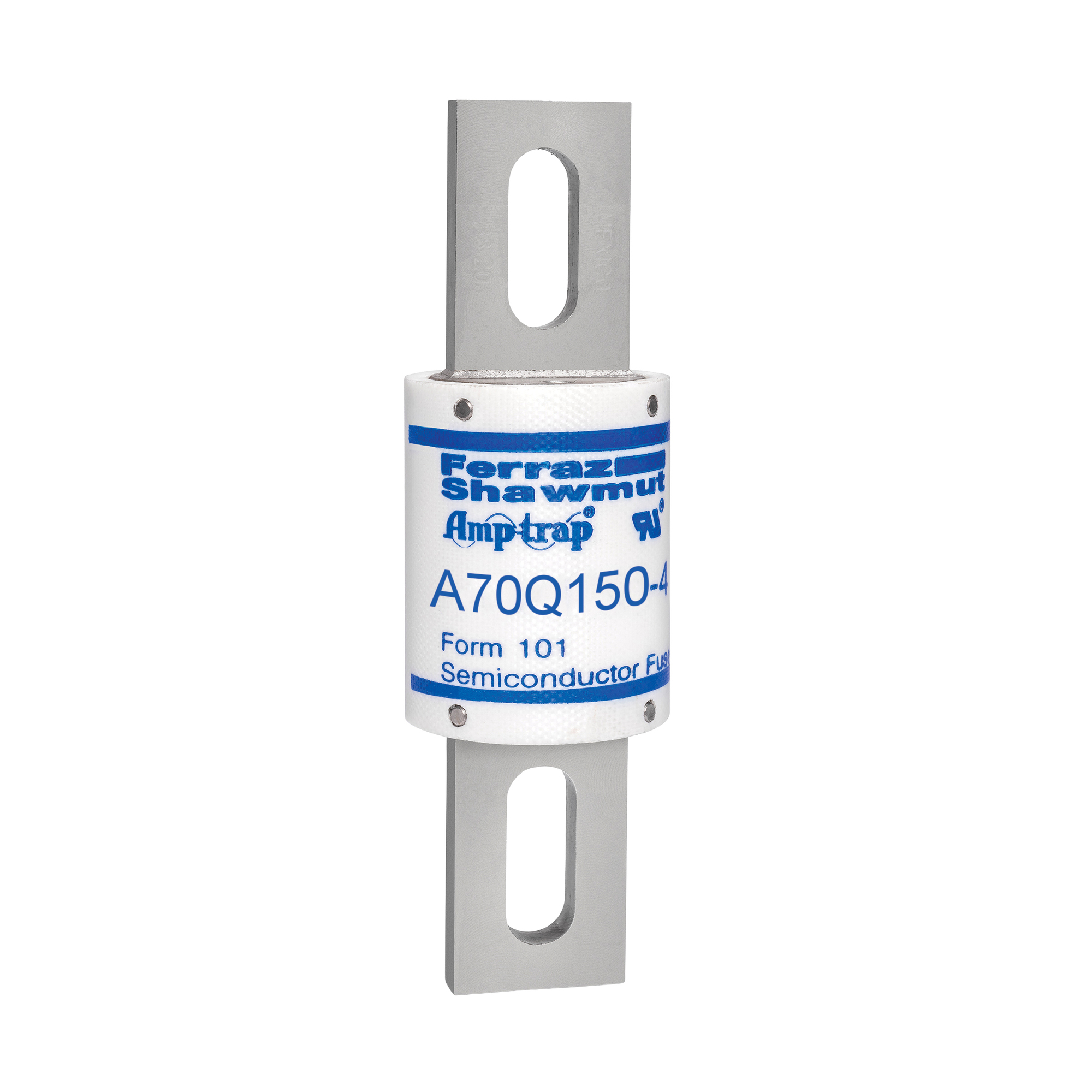A70Q150-4 Amp-Trap A70Q Current Limiting Fast Acting High Speed Semiconductor Fuse, 150 A, 700 V AC/650 V DC, 100 kA Interrupt, Cylindrical Body
