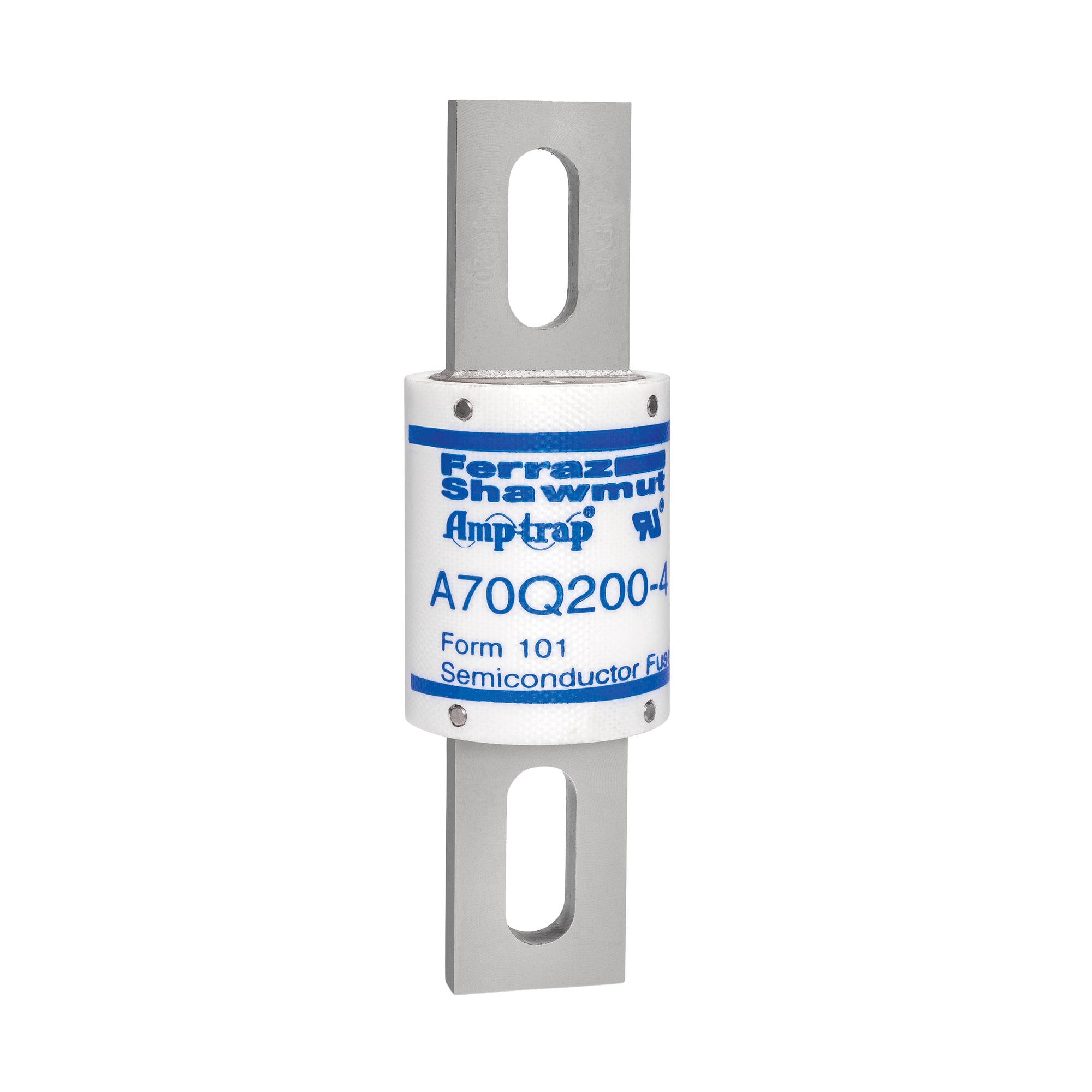 A70Q200-4 Amp-Trap A70Q Current Limiting Fast Acting High Speed Semiconductor Fuse, 200 A, 700 V AC/650 V DC, 100 kA Interrupt, Cylindrical Body