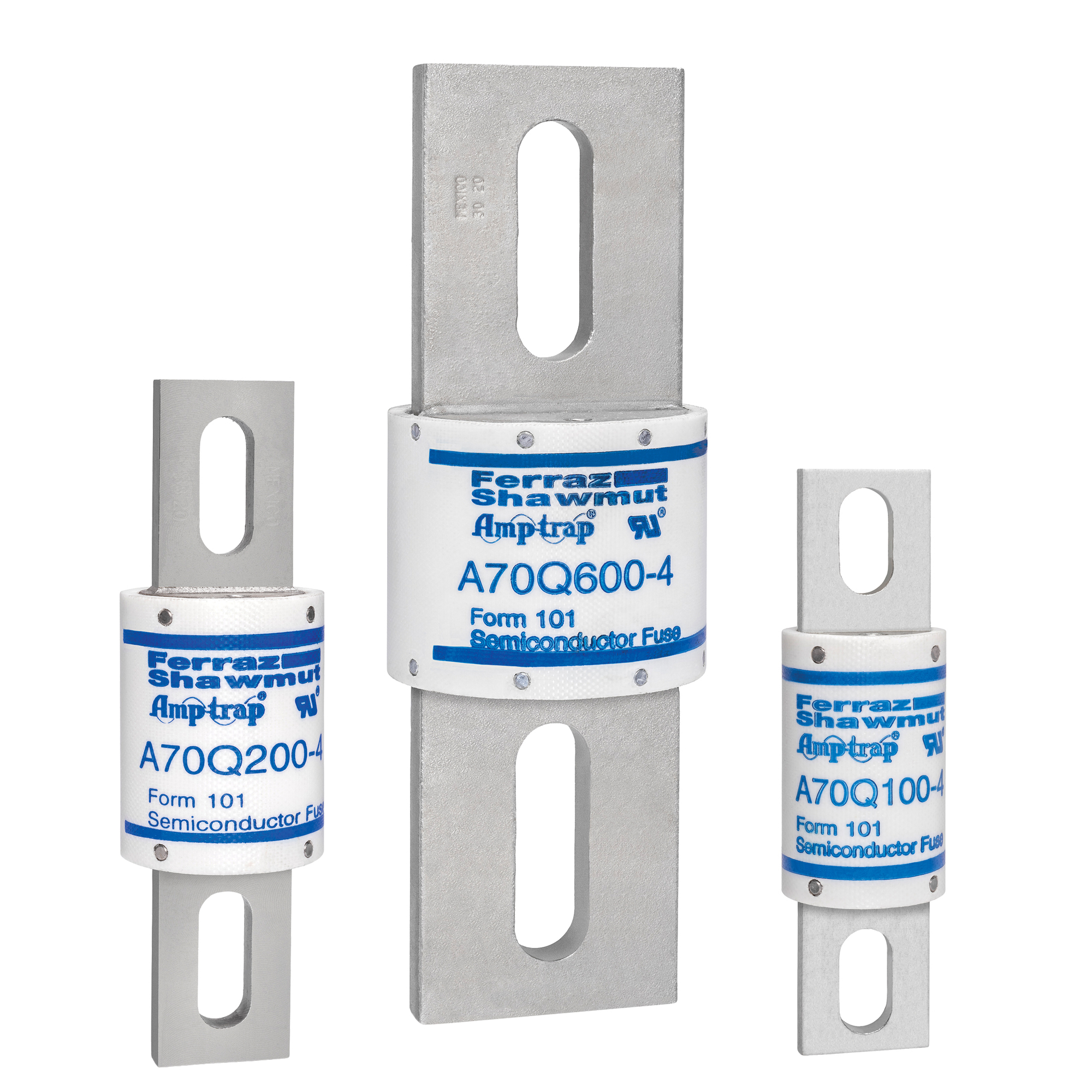 A70Q50-4 Amp-Trap A70Q Current Limiting Fast Acting High Speed Semiconductor Fuse, 50 A, 700 V AC/650 V DC, 100 kA Interrupt, Cylindrical Body