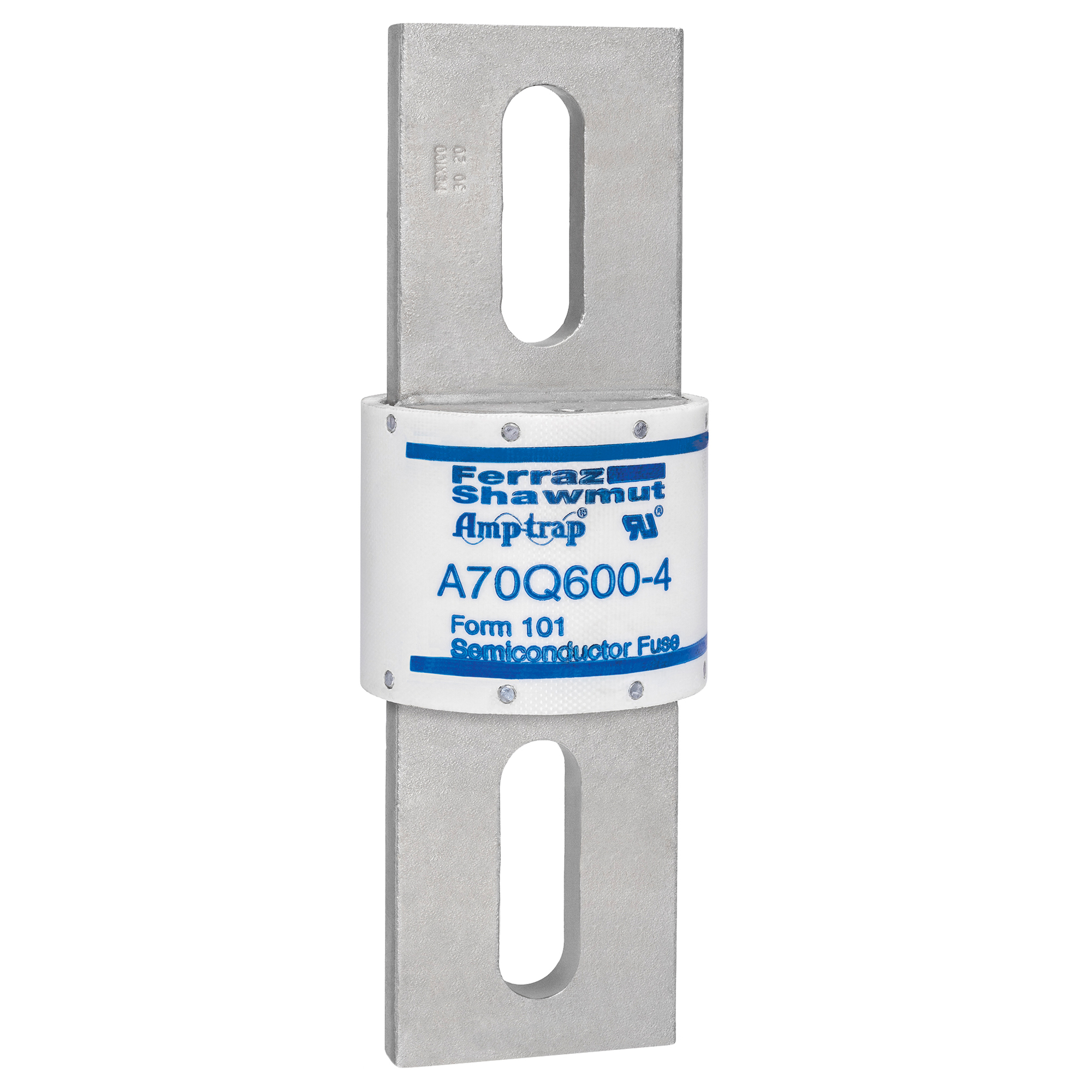 A70Q600-4 Amp-Trap A70Q Current Limiting Fast Acting High Speed Semiconductor Fuse, 600 A, 700 V AC/650 V DC, 100 kA Interrupt, Cylindrical Body