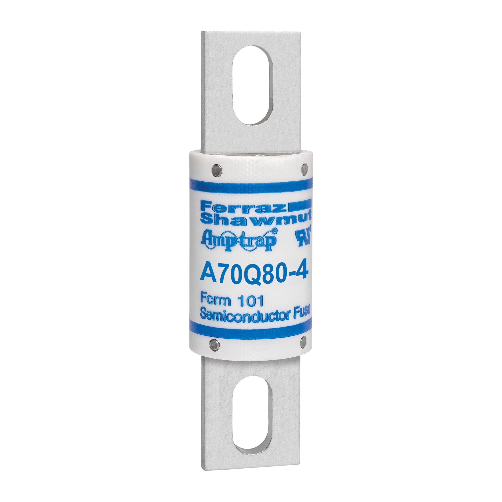 A70Q80-4 Amp-Trap A70Q Current Limiting Fast Acting High Speed Semiconductor Fuse, 80 A, 700 V AC/650 V DC, 100 kA Interrupt, Cylindrical Body