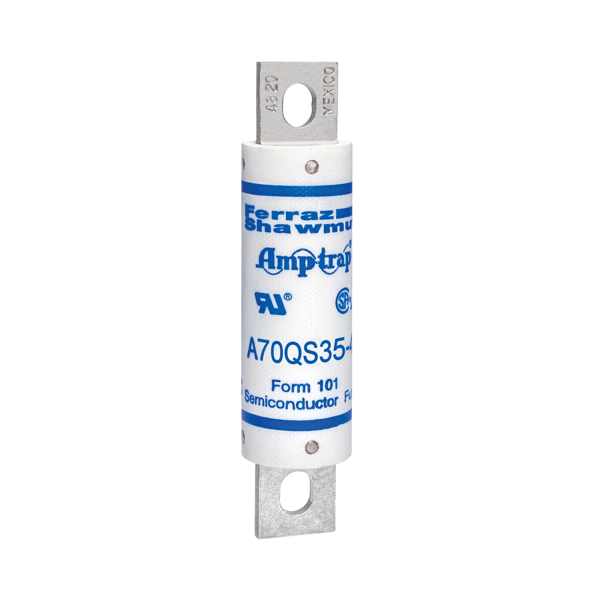 A70QS35-4 Amp-Trap High Speed North American Style Semiconductor Fuse, 35 A, 700 V AC/DC, 100/200 kA Interrupt, Class: Form 101, Cylindrical/Round Body