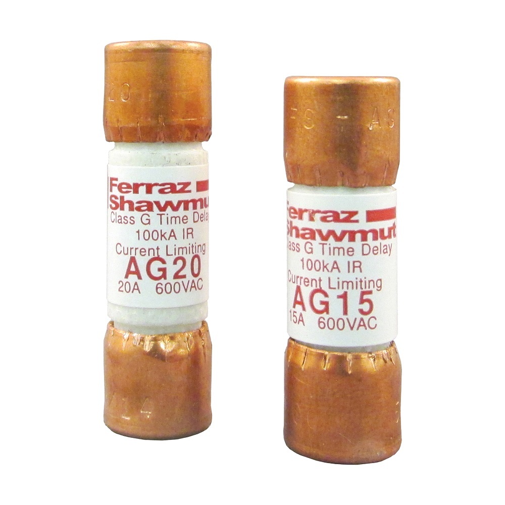 AG50 Amp-Trap Current Limiting Low Voltage Time-Delay Fast Acting Fuse, 50 A, 480 V AC, 100 kA, Class G, Cylindrical Body