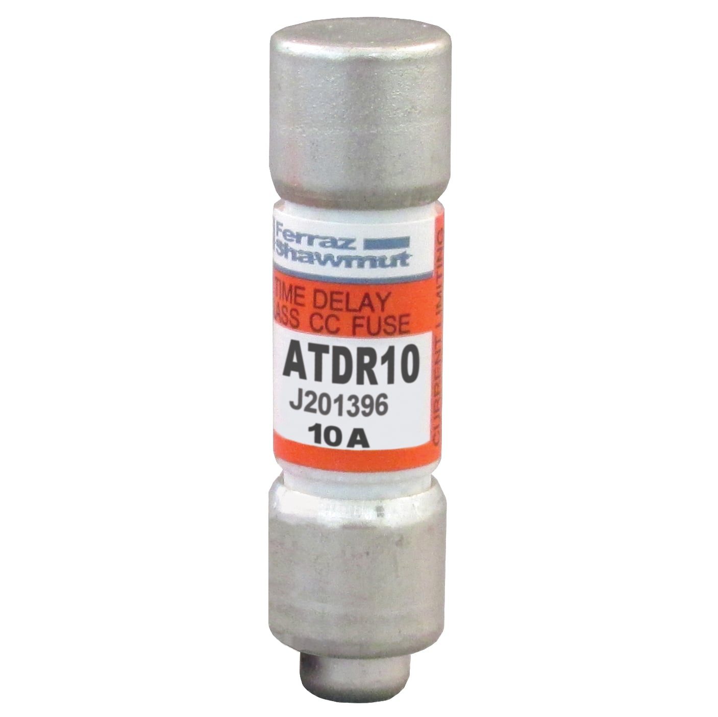 ATDR10 Amp-Trap 2000 SmartSpot Current Limiting North American Time Delay Power Fuse, 10 A, 600 V AC, 200 kA Interrupt, CC Class, Cylindrical Body