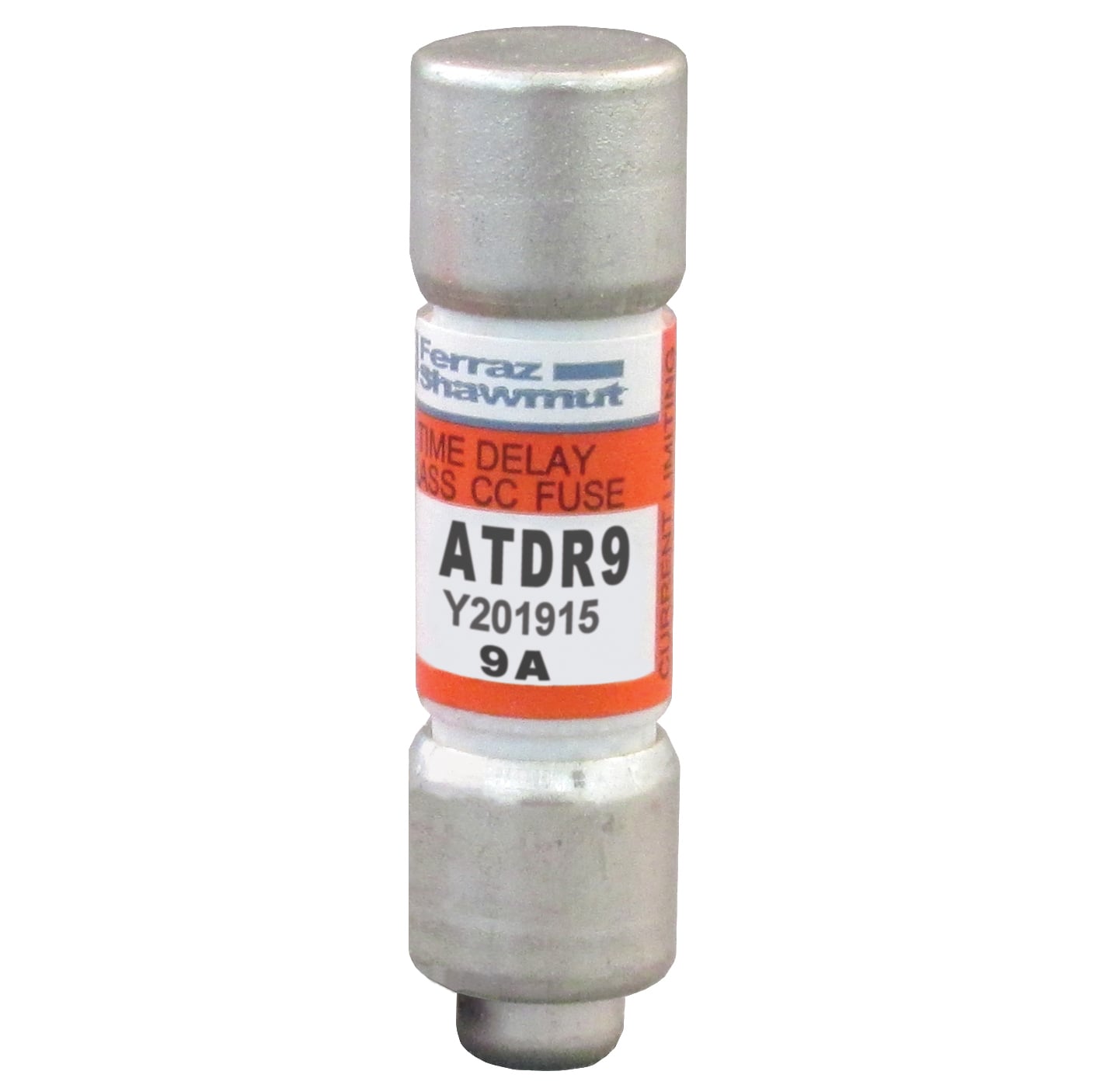 ATDR9 Amp-Trap 2000 SmartSpot Current Limiting Low Voltage North American Time Delay Power Fuse, 9 A, 600 V AC, 200 kA Interrupt, CC Class, Cylindrical Body