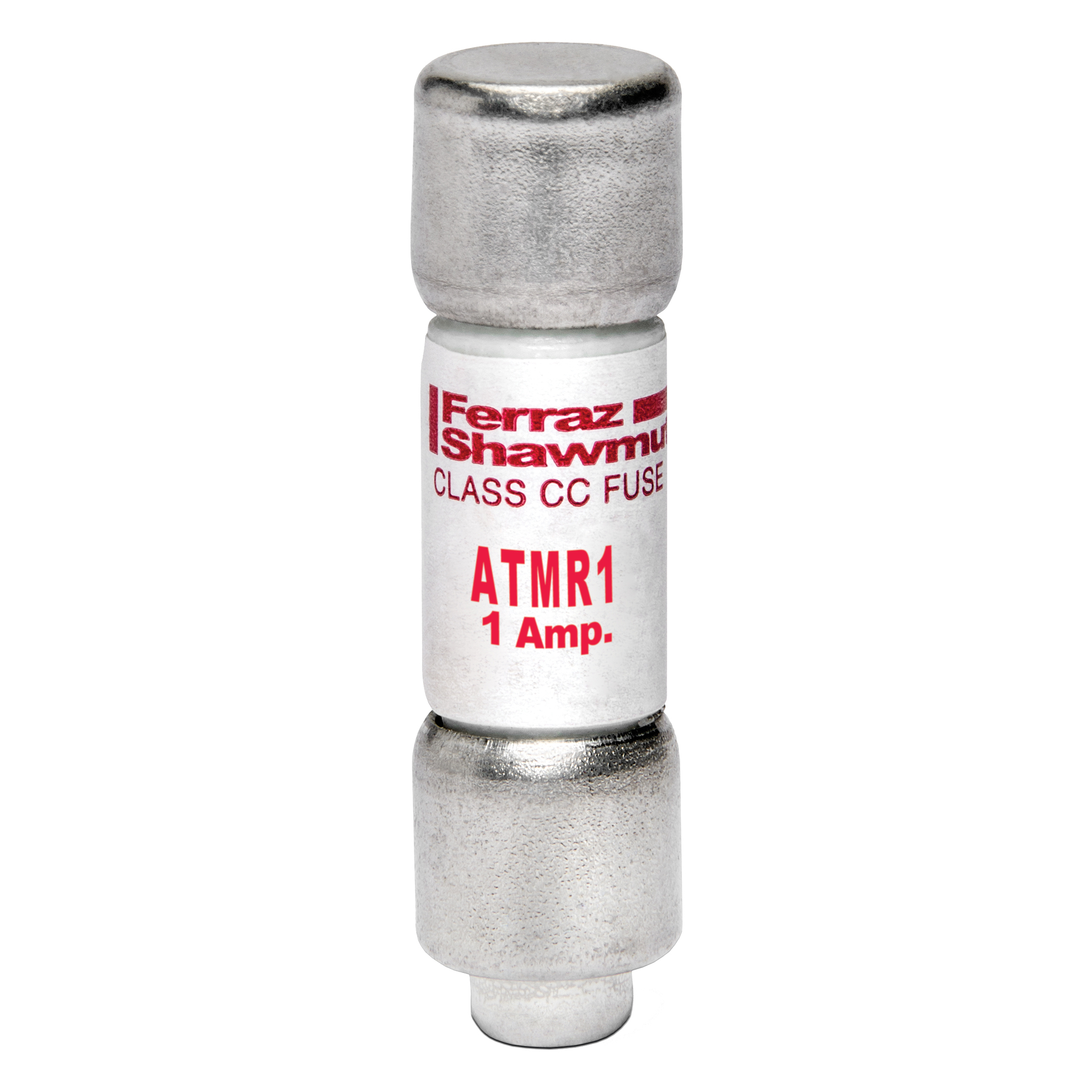ATMR1 Amp-Trap Current Limiting Low Voltage Fast Acting Fuse, 10 A, 600 V AC/DC, 200/100 kA, Class CC, Cylindrical Body