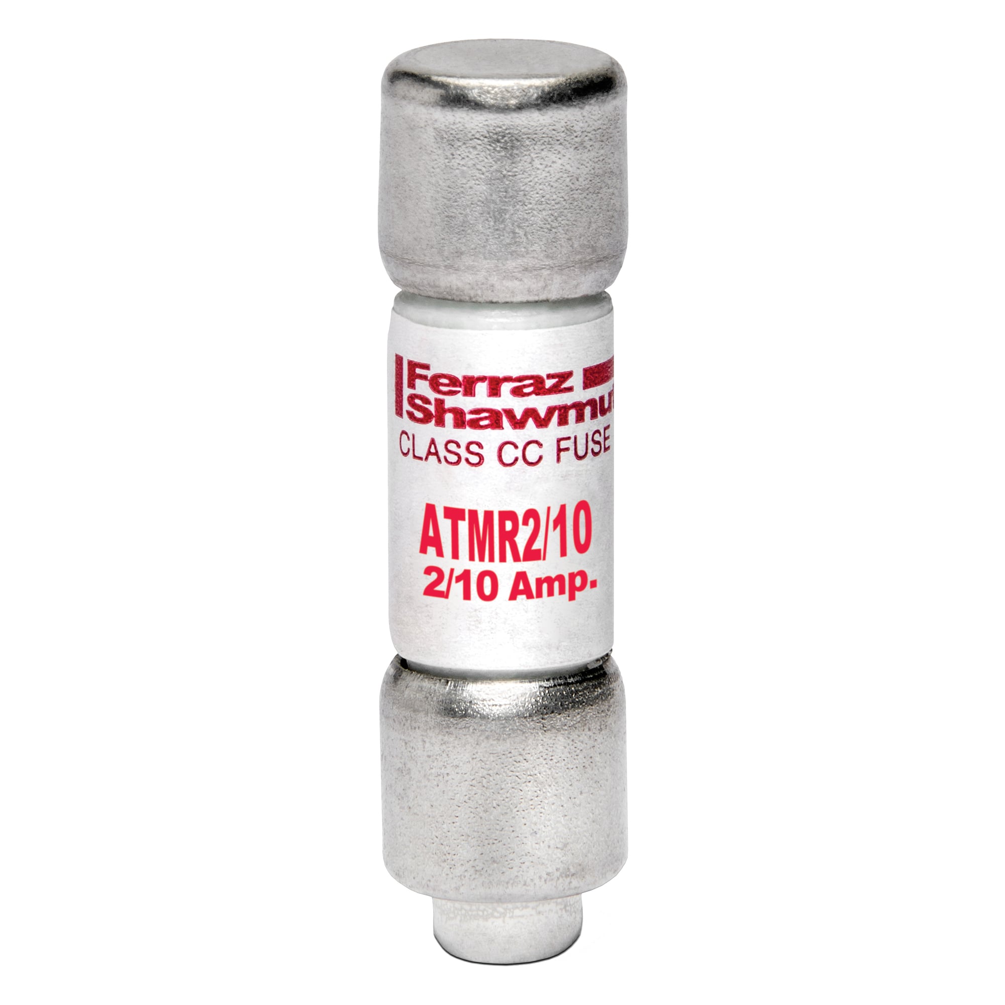 ATMR2/10 Amp-Trap Current Limiting Low Voltage Fast Acting Fuse, 0.2 A, 600 V AC/DC, 200/100 kA, Class CC, Cylindrical Body