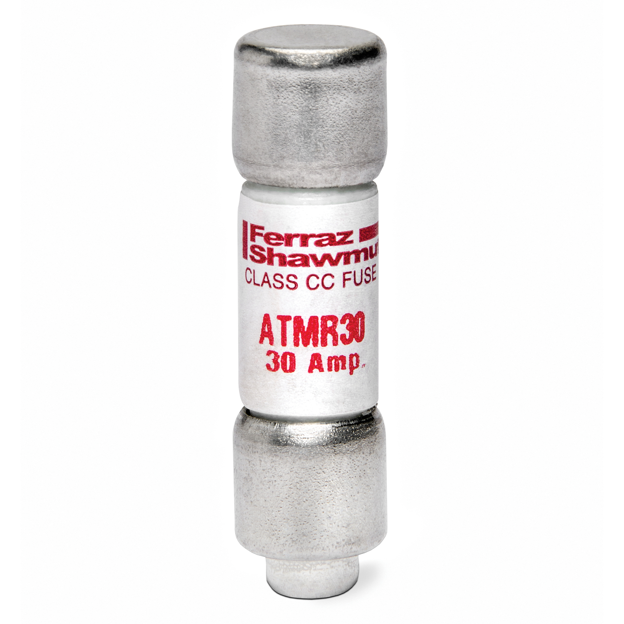 ATMR30 Amp-Trap ATMR Fast Acting Fuse, 30 A, 600 V AC/DC, 200/100 kA Interrupt, CC Class, Cylindrical Body