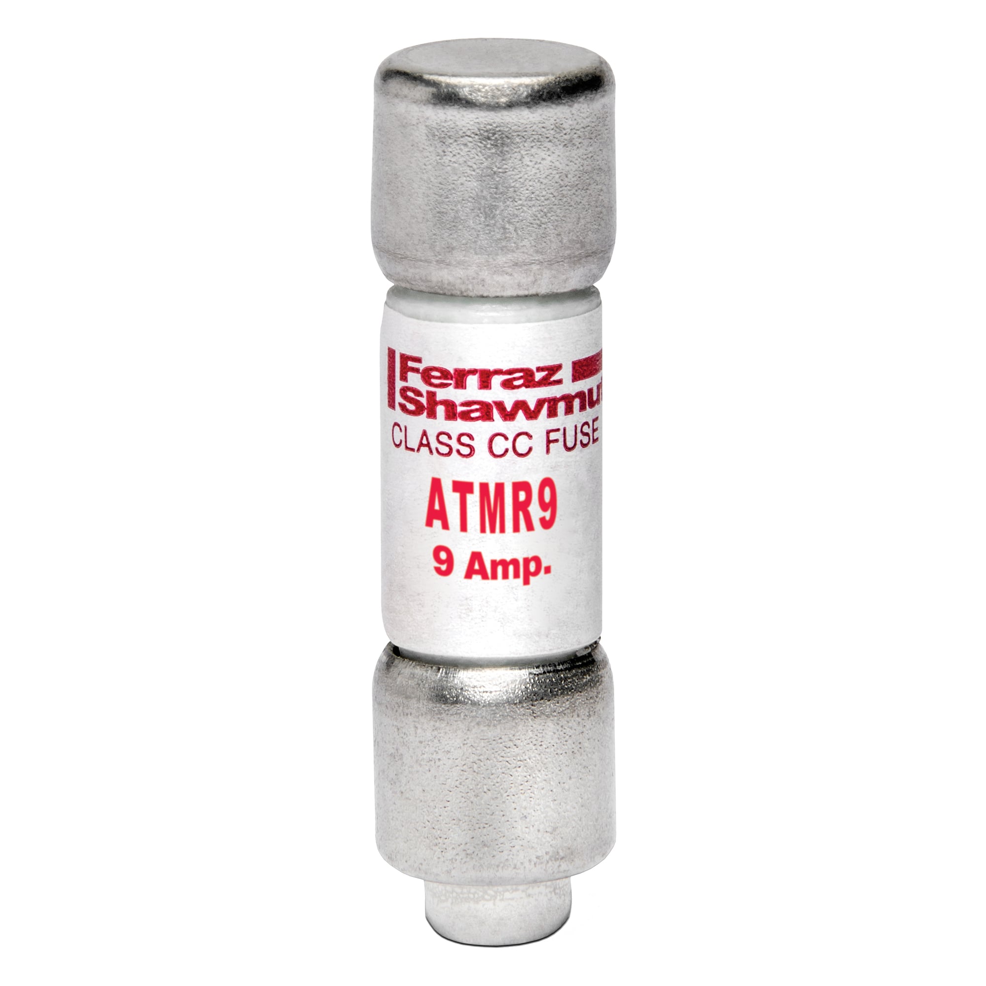 ATMR9 Amp-Trap Current Limiting Low Voltage Fast Acting Fuse, 9 A, 600 V AC/DC, 200/100 kA, Class CC, Cylindrical Body