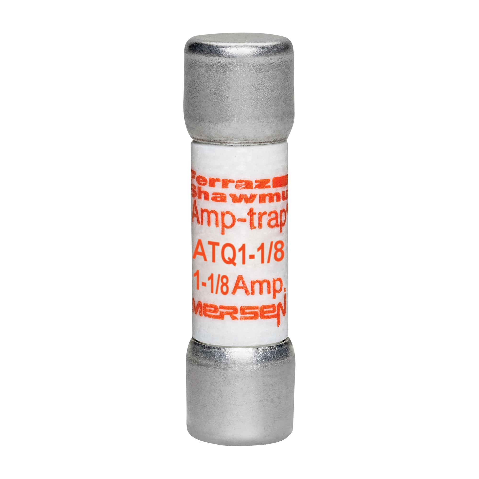 ATQ1-1/8 Amp-Trap Low Voltage Time Delay Fuse, 1.8 A, 500 V AC, 10 kA, Class Midget, Cylindrical Body
