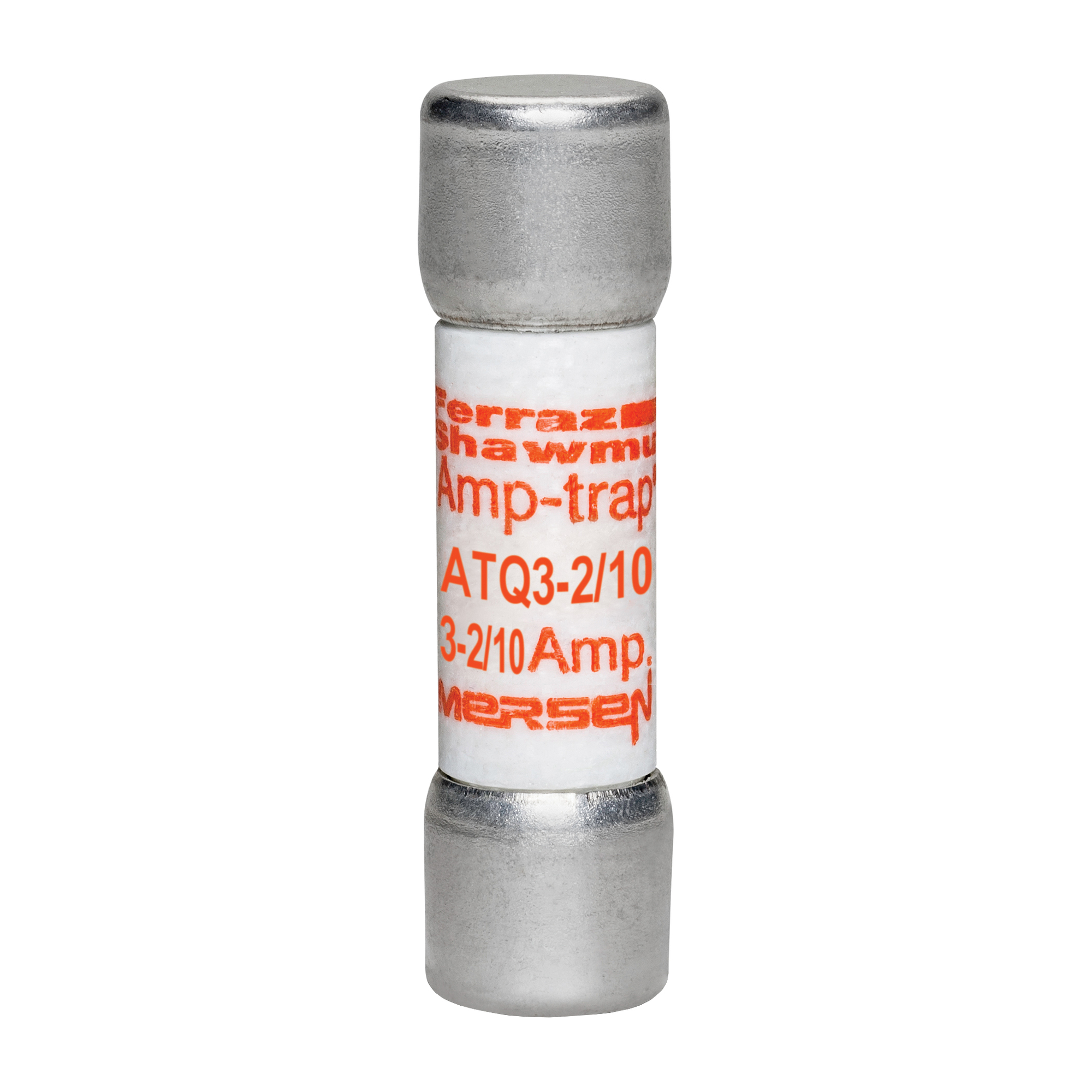 ATQ3-2/10 Amp-Trap Low Voltage Time Delay Fuse, 3.2 A, 500 V AC, 10 kA, Class Midget, Cylindrical Body