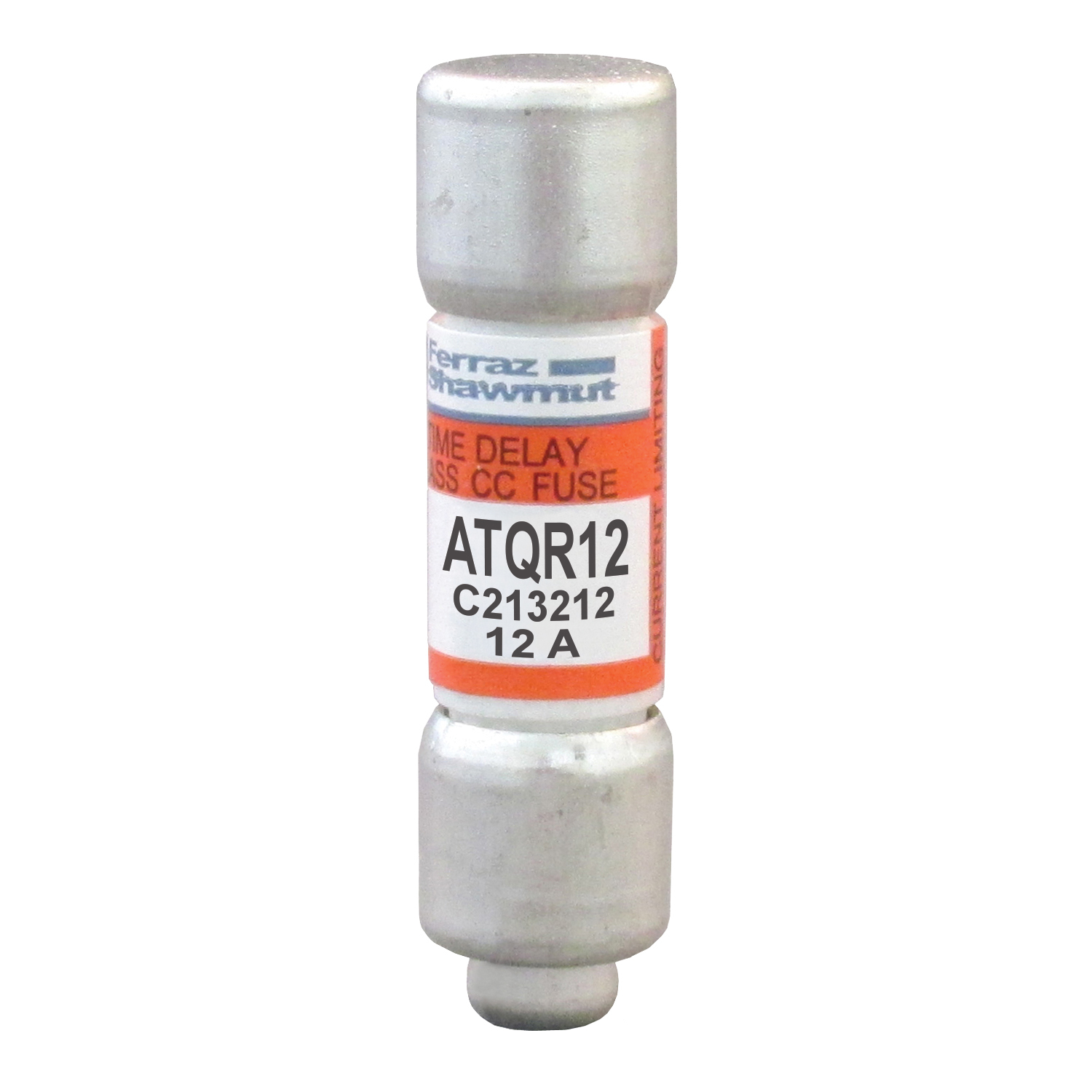 ATQR12 Amp-Trap 2000 SmartSpot Current Limiting Low Voltage North American Time Delay Power Fuse, 12 A, 600 V AC, 200 kA Interrupt, CC Class, Cylindrical Body