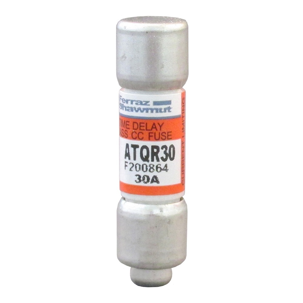 ATQR1-8/10 Amp-Trap 2000 SmartSpot Current Limiting Low Voltage North American Time Delay Power Fuse, 1.8 A, 600 V AC, 200 kA Interrupt, CC Class, Cylindrical Body