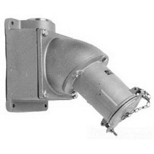 3-Phase Grounding Style 1 Reverse Service Pin and Sleeve Receptacle With AJA Mounting Box, 600/250 VAC/VDC, 200 A, 3 Poles, 3 Wires