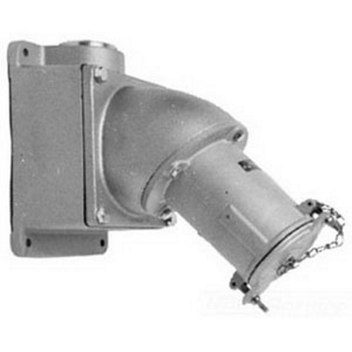 4-Pole Receptacle with AJA Mounting Box, 600 VAC, 250 VDC, 200 A, 4-Wire