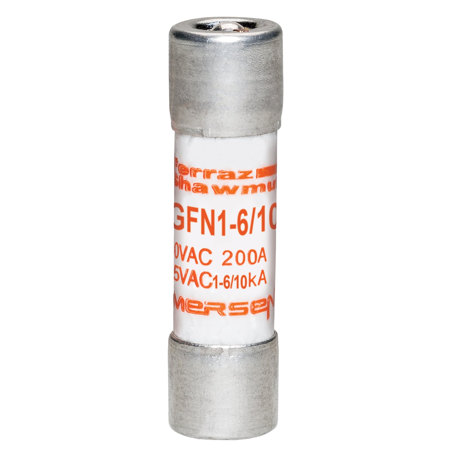 GFN1-6/10 Low Voltage Time Delay Fuse, 1.6 A, 250 V AC, 0.2 kA, Class Midget, Cylindrical Body