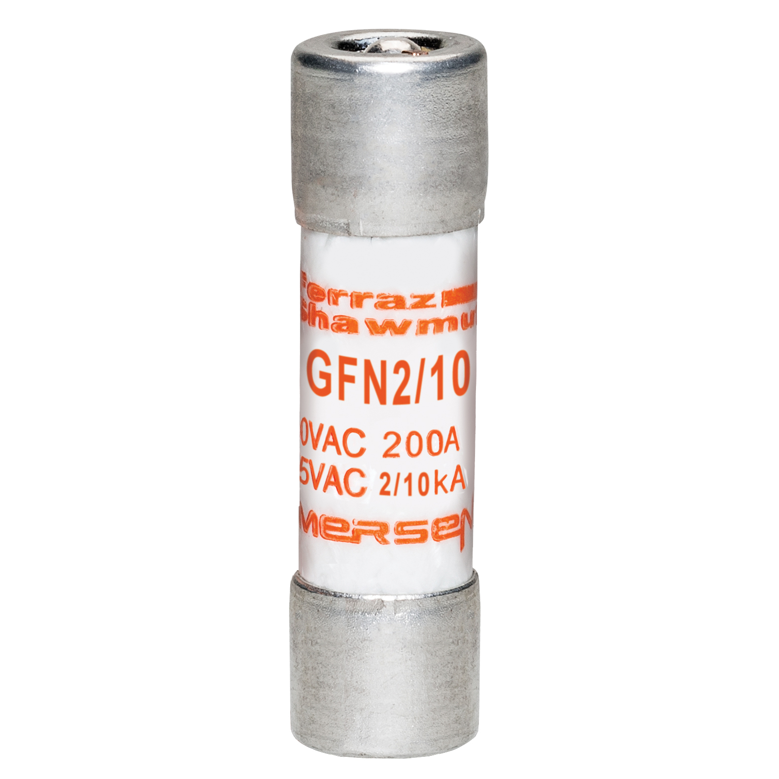 GFN2/10 Low Voltage Time Delay Pin Indicator Midget Fuse, 0.2 A, 250 V AC, 0.2 kA, Class Midget, Cylindrical Body
