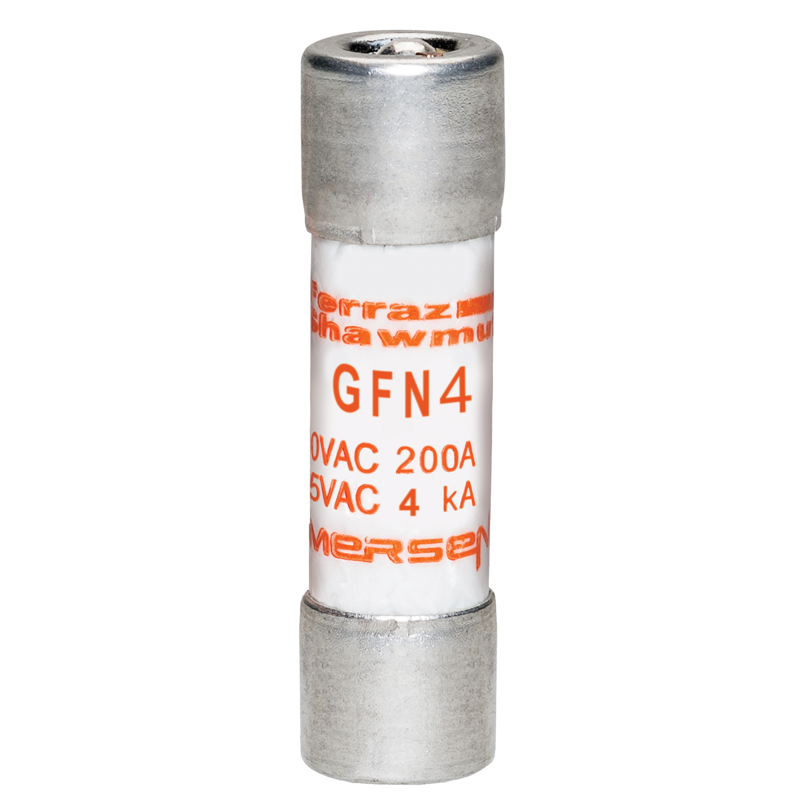 GFN4 Low Voltage Time Delay Fuse, 4 A, 250 V AC, 0.2 kA, Class Midget, Cylindrical Body