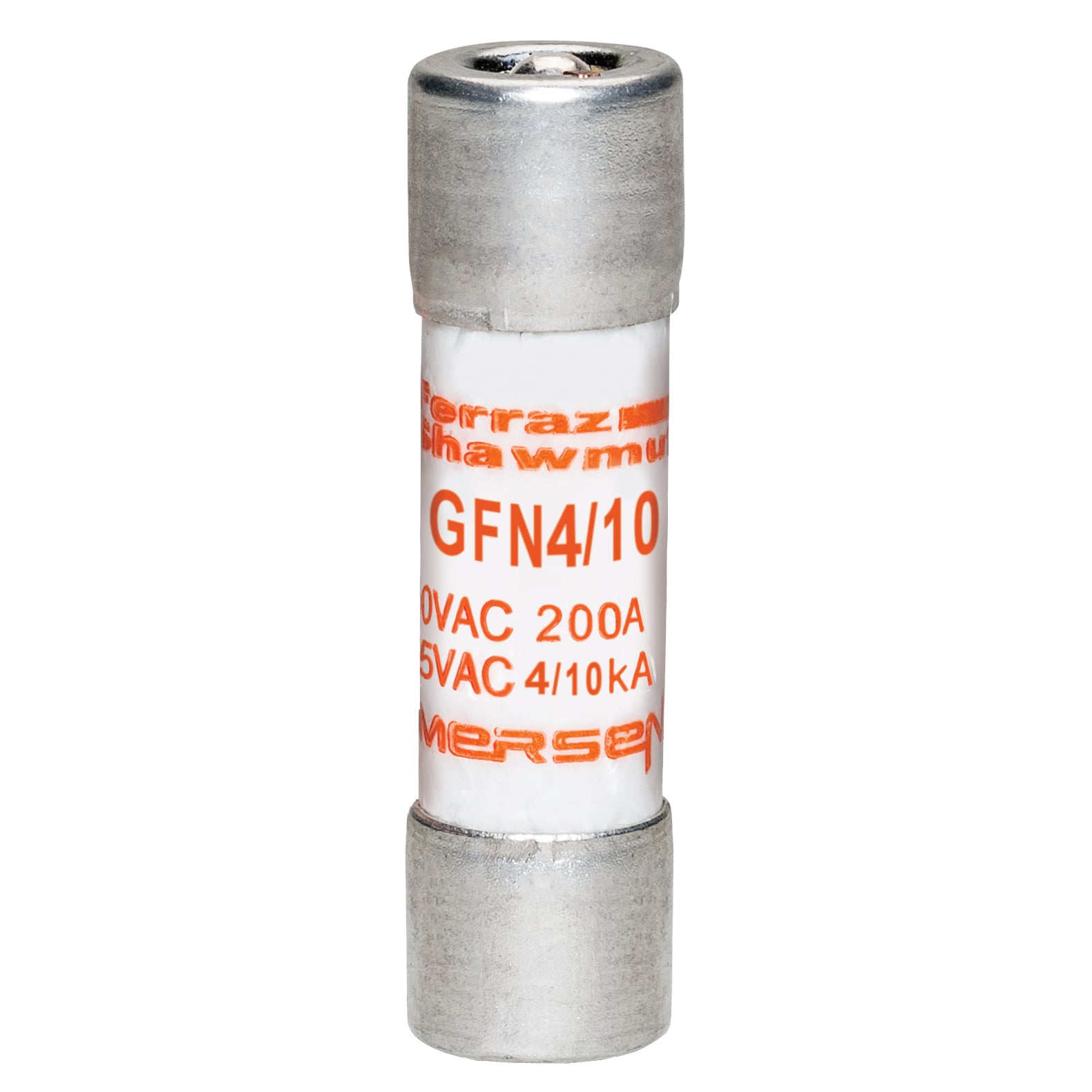 GFN4/10 Low Voltage Time Delay Pin Indicator Midget Fuse, 0.4 A, 250 V AC, 0.2 kA, Class Midget, Cylindrical Body