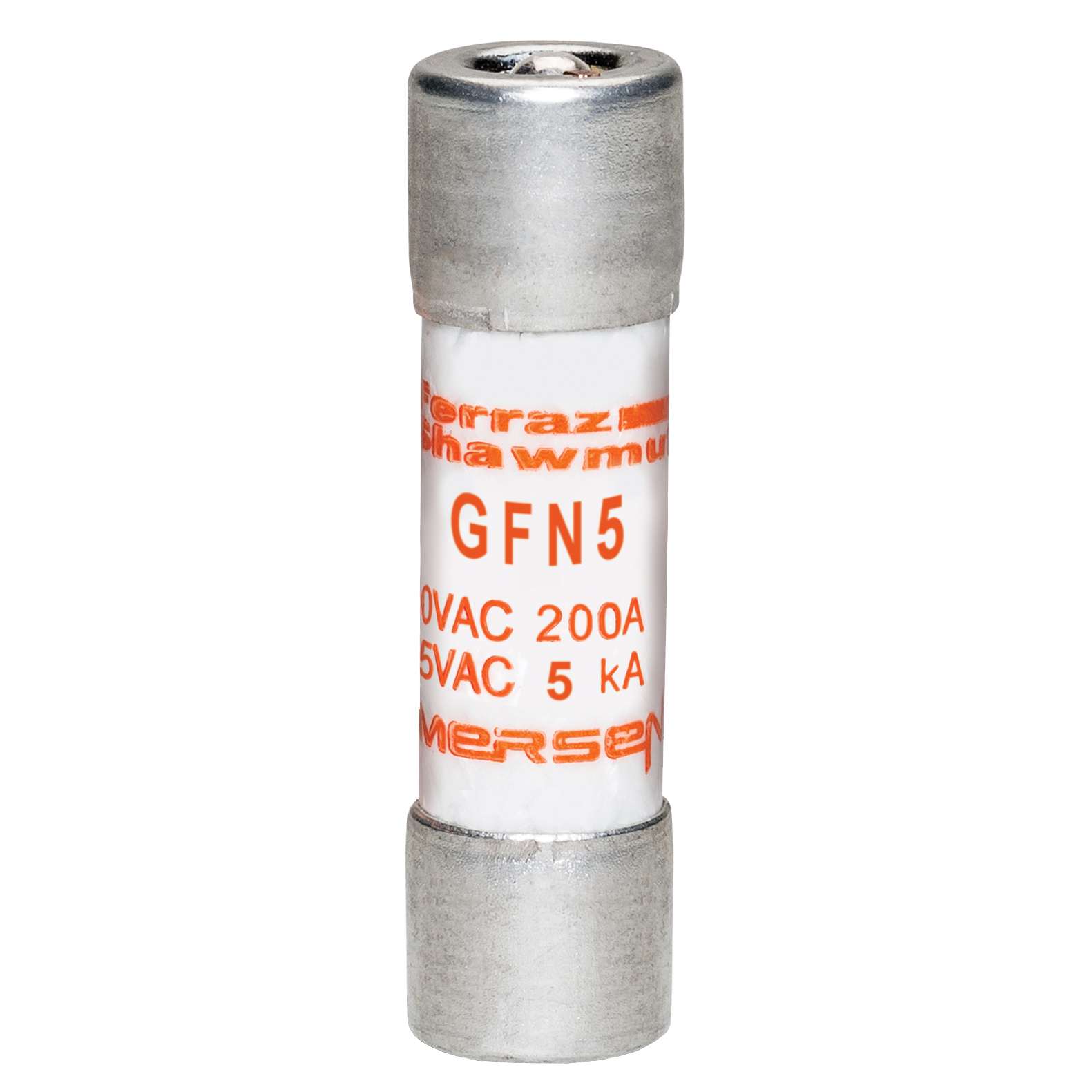 GFN5 Low Voltage Time Delay Fuse, 5 A, 250 V AC, 0.2 kA, Class Midget, Cylindrical Body