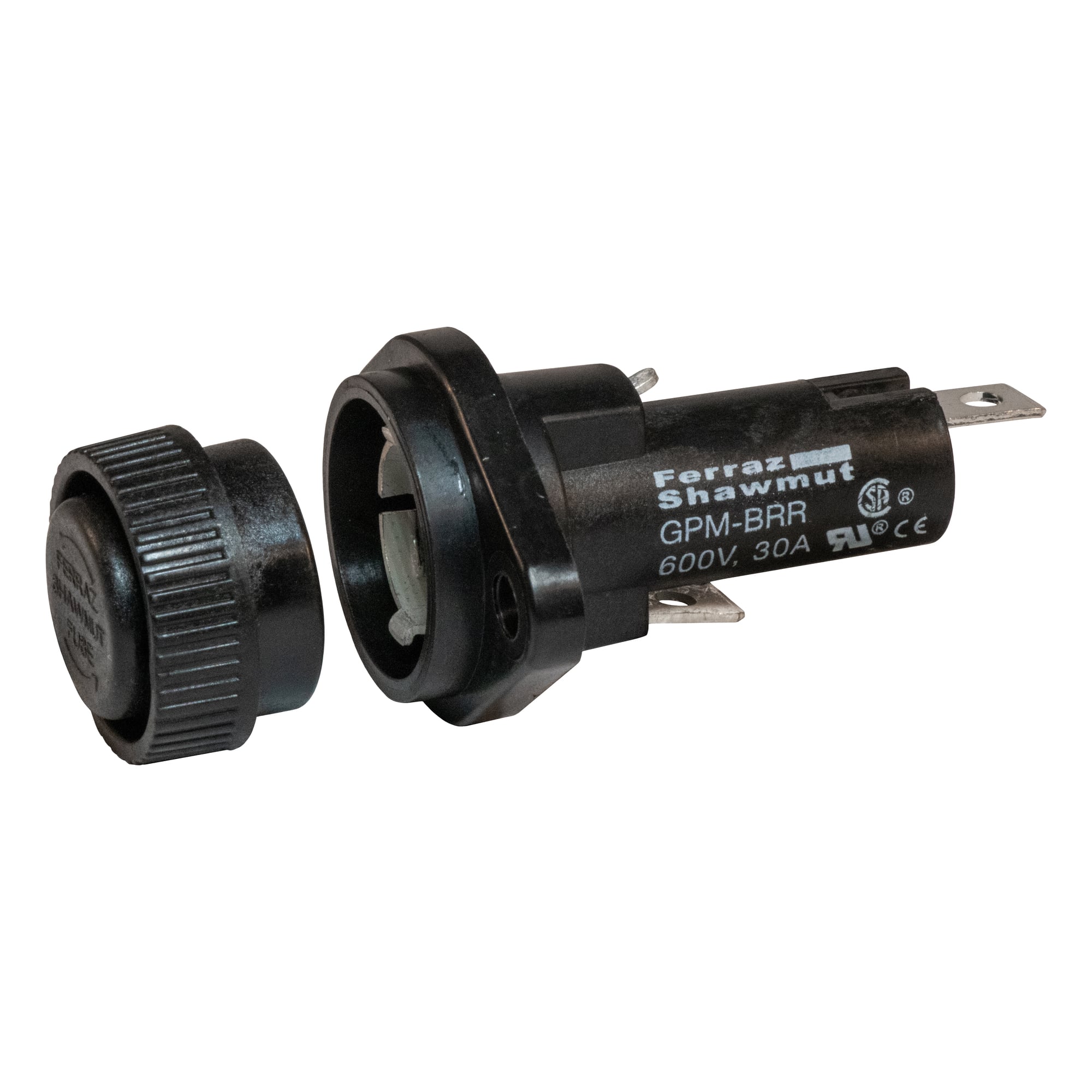 GPM-BRR Miniature Fuse Holder, 600 V AC, 30 A, 1 Pole