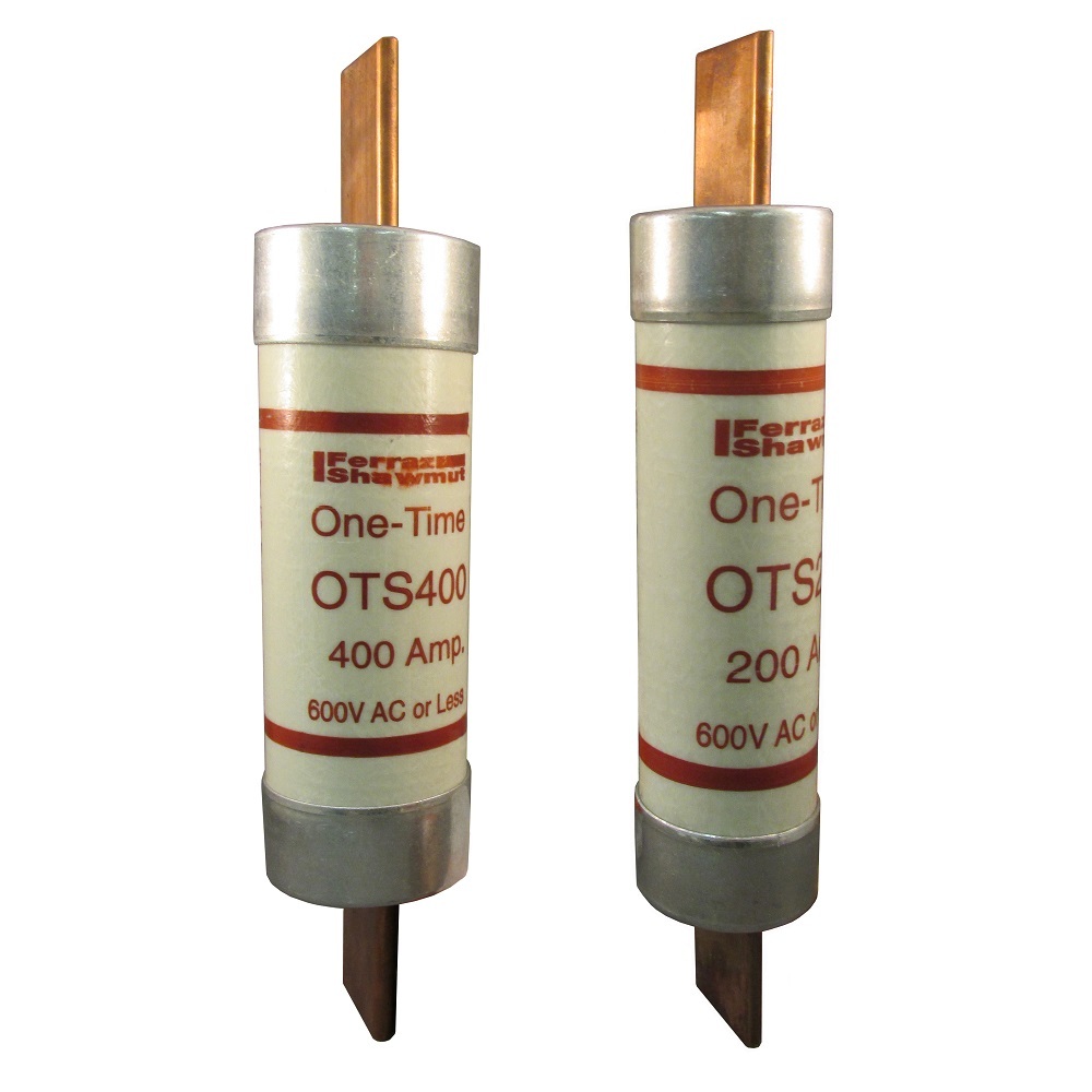 OT1 OT Series Fast Acting One-Time Fuse, 1 A, 250 VAC/VDC, 50/20 kA Interrupt, Class: K5, Cylindrical Body