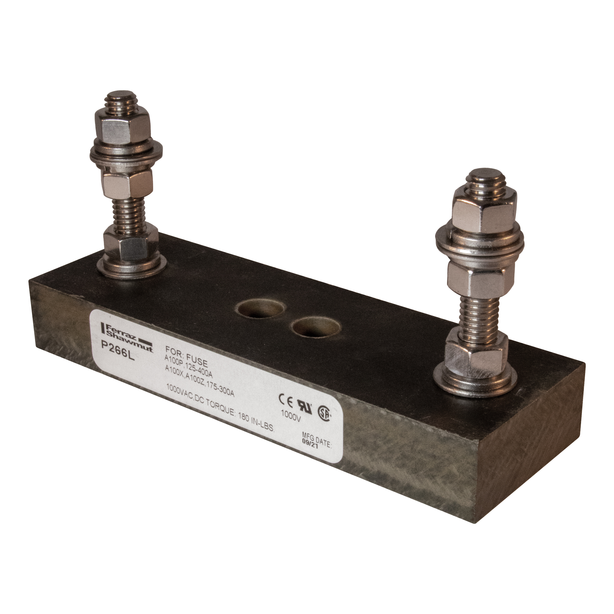 P266L Fuse Block, 1 kV AC, 125 to 400 A, 1 Pole
