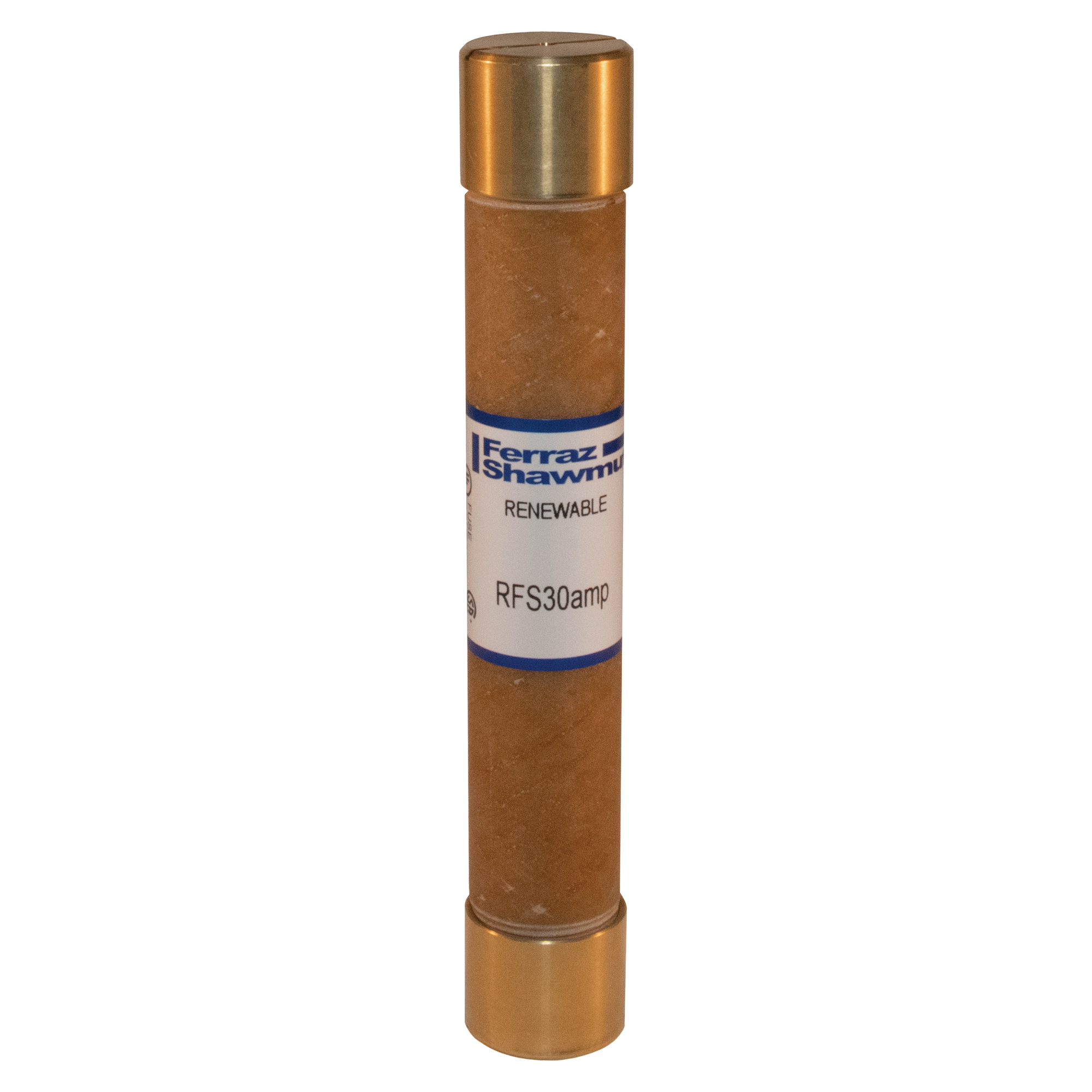 RFS30 Low Voltage Renewable Fast Acting Fuse, 30 A, 600 V AC, 10 kA Interrupt, H Class, Cylindrical Body