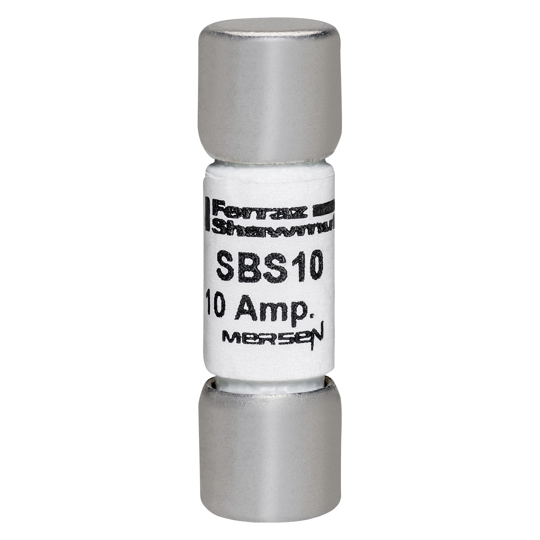SBS10 Fast Acting Low Voltage Midget Fuse, 10 A, 600 V AC, 100 kA, Class Midget, Cylindrical Body