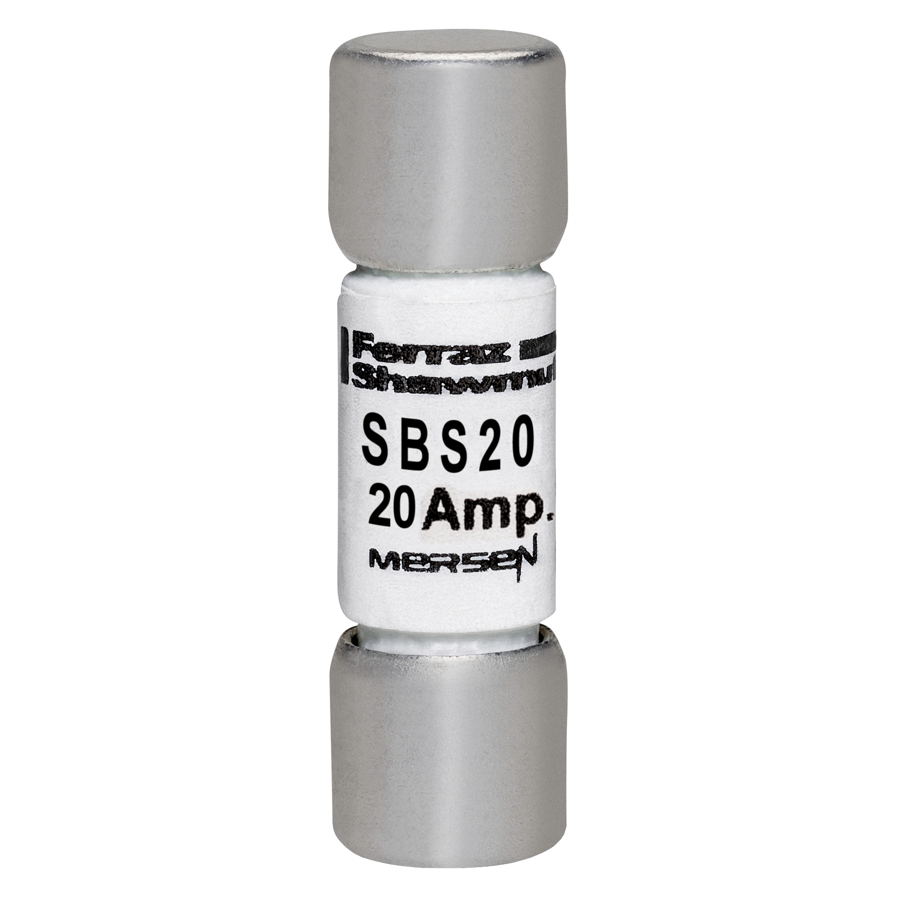 SBS20 Fast Acting Low Voltage Midget Fuse, 20 A, 600 V AC, 100 kA, Class Midget, Cylindrical Body