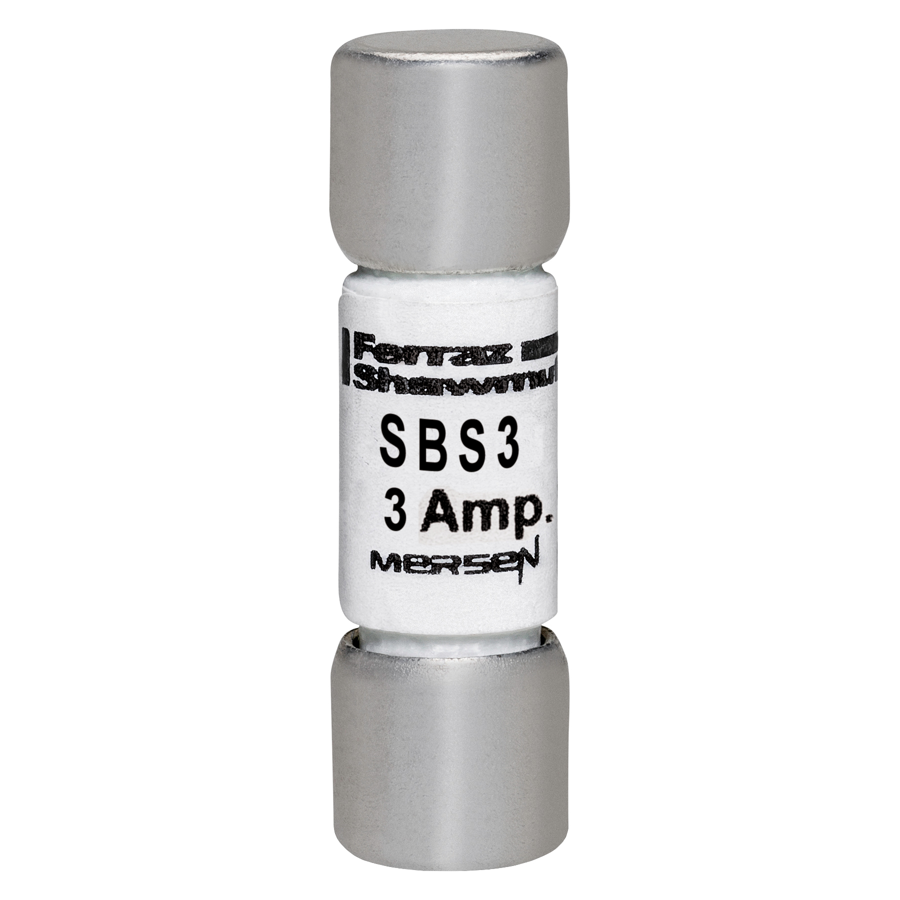 SBS3 Low Voltage Fast Acting Fuse, 3 A, 600 V AC, 100 kA, Class Midget, Cylindrical Body