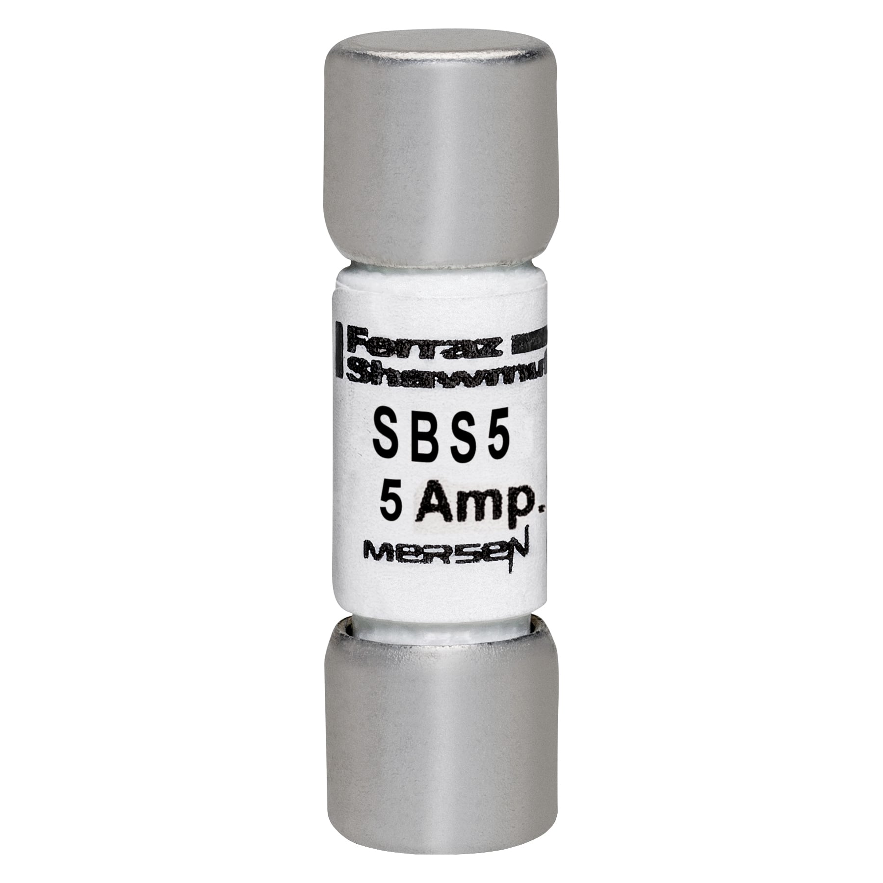 SBS5 Low Voltage Fast Acting Fuse, 5 A, 600 V AC, 100 kA, Class Midget, Cylindrical Body