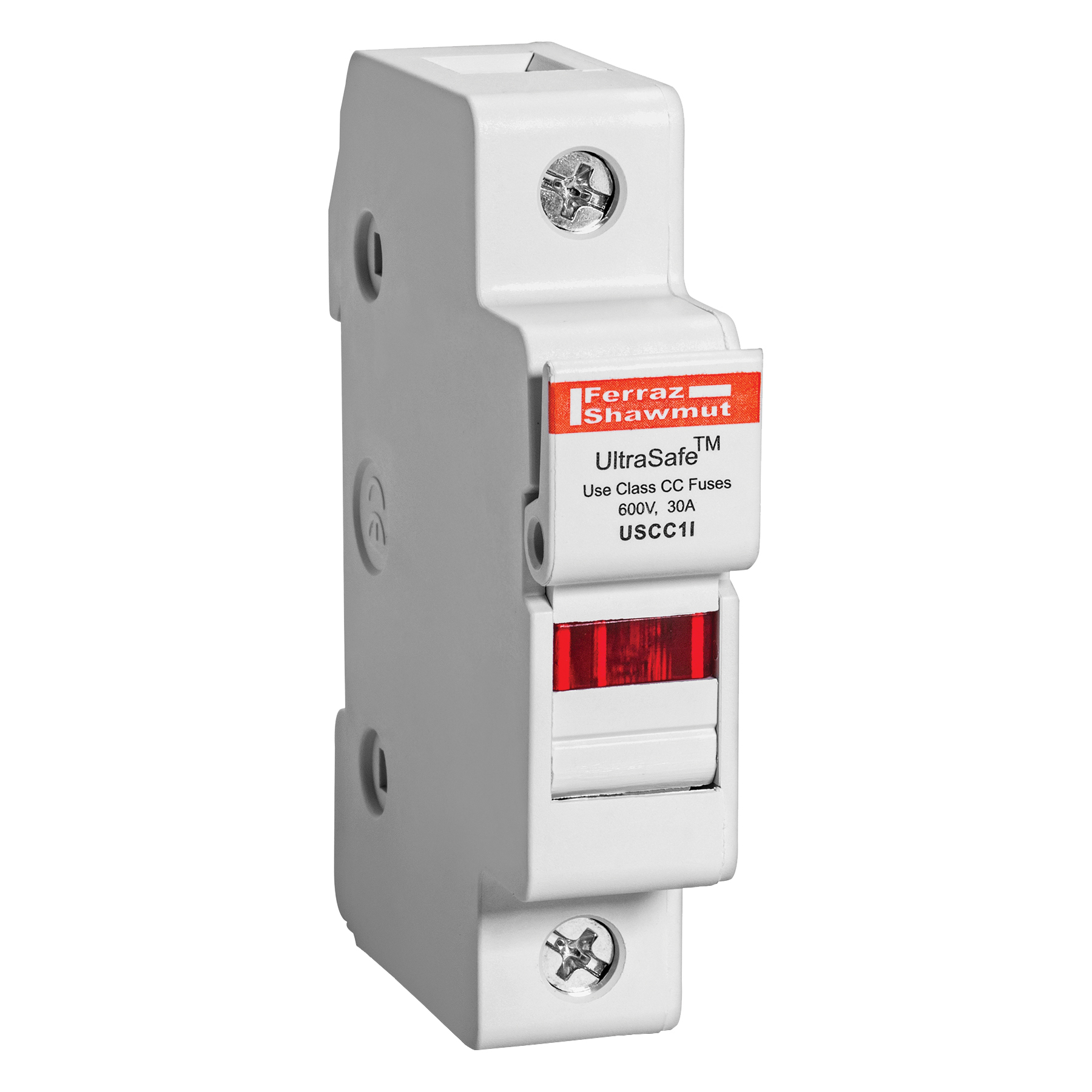 USCC1I UltraSafe Fuse Holder, 600 V AC/DC, 30 A, 14 to 6 AWG Wire, 1 Pole