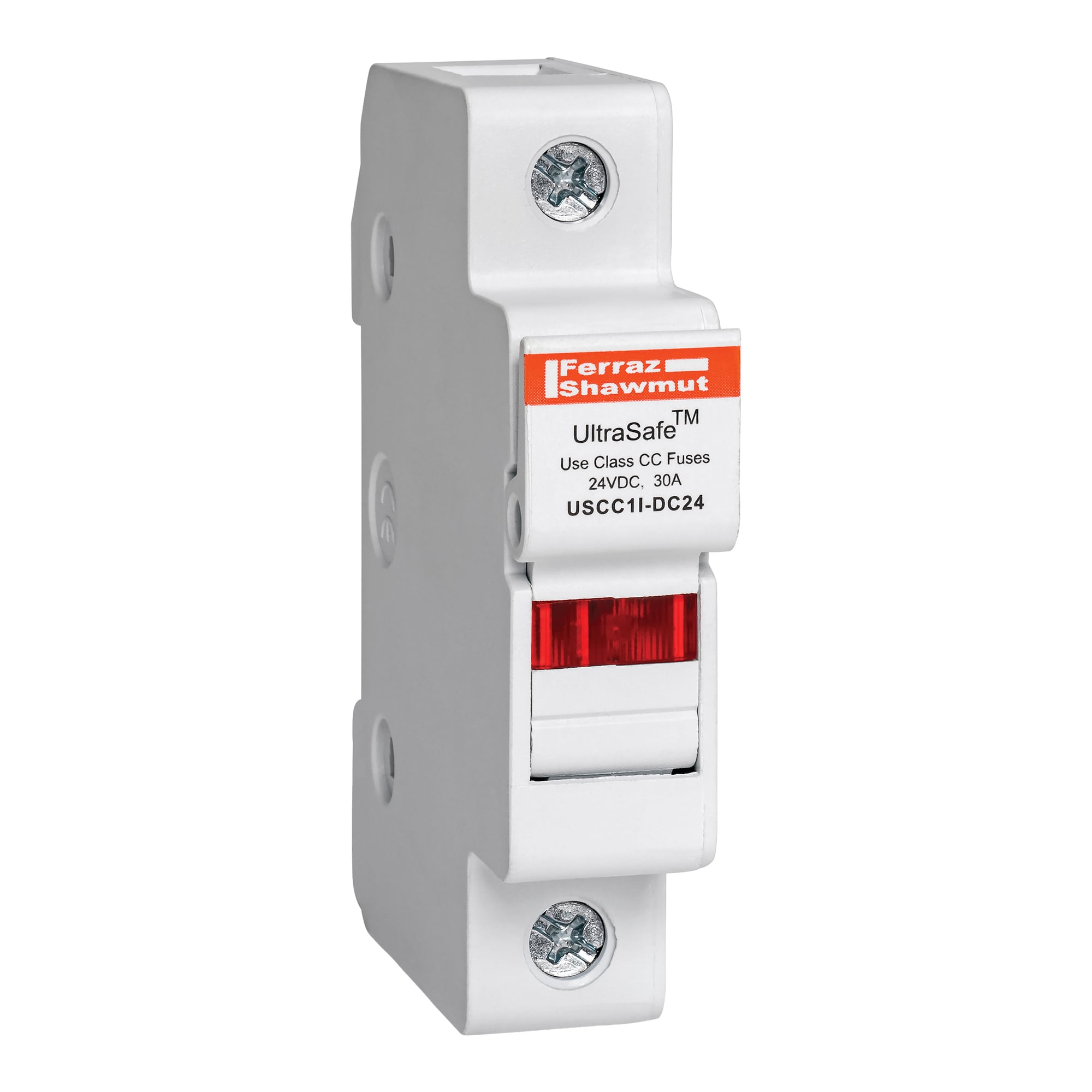 USCC1I-DC24 UltraSafe Fuse Holder, 24 V DC, 30 A, 14 to 6 AWG Wire, 1 Pole