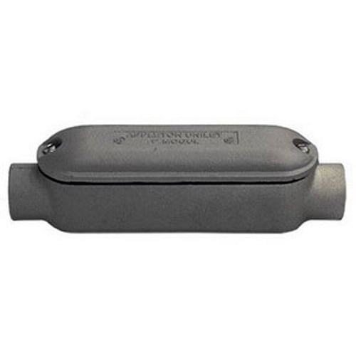 Mogul Unilet; Type C Conduit Body With Cover and Gasket Assembly; 2 Inch, Copper-Free Aluminum, Epoxy Powder Coated