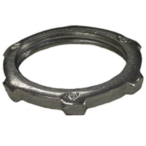 Locknut; 1/2 Inch, Threaded, Steel