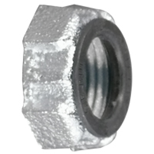 BU-600I Conduit Bushing, 6 in Trade, Malleable Iron, Zinc Electroplated