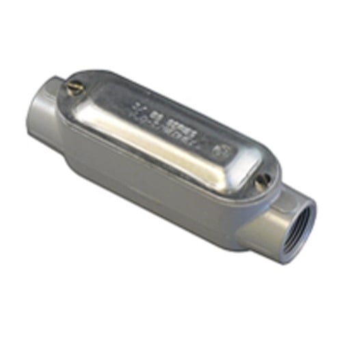C-150ACGA Unilets Type-C Conduit Outlet Body With Cover and Gasket, 1-1/2 in Hub, Form 85 Form, 35 cu-in Capacity, Pressure Cast Aluminum, Epoxy Powder Coated