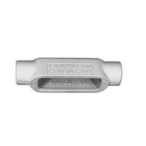 C18 Unilets Type-C Conduit Outlet Body, 1/2 in Hub, Form 8 Form, 5 cu-in Capacity, Grayloy Iron, Triple Coated