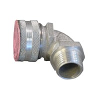 CG90-100100 Liquidtight Strain Relief Connector, 1 in Trade, 1 to 1-1/8 in Cable Openings, Cast Aluminum