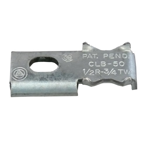 CLB-75 Clamp Back, 3/4 in, For Use With EMT Conduit, Steel, Zinc Electroplated