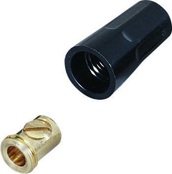 30-211 Set Screw Connector, 22 to 10 AWG Copper Wire, Slotted Screw, Brass/Polypropylene