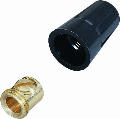 30-222 Set Screw Connector, 22 to 10 AWG Copper Wire, Slotted Screw, Brass/Polypropylene