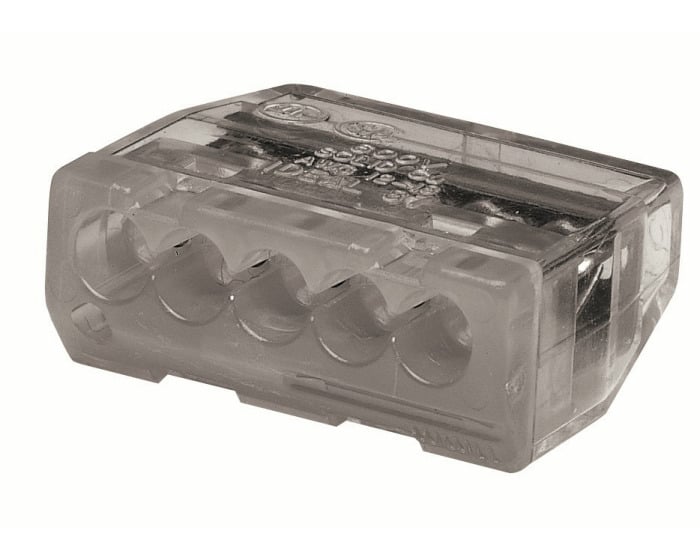 30-687 In-Sure Push-In Wire Connector, 20 to 12 AWG, 18 to 14 AWG, 18 to 12 AWG Solid/Stranded/Tin-Bonded Wire, Polycarbonate