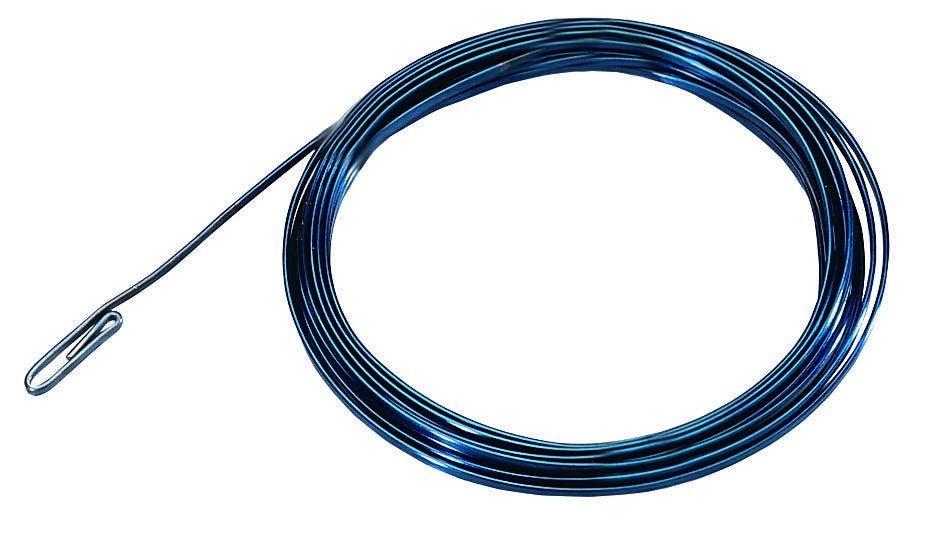 31-051 Blued-Steel Replacement Fish Tape, 0.25 in W x 0.06 in THK Tape, 50 ft L Tape, Flat Profile, Carbon Steel Tape, Blue