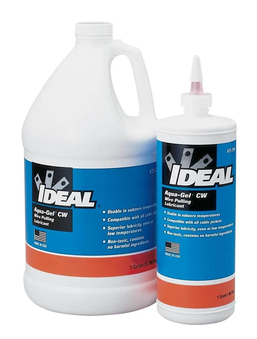 31-298 Aqua-Gel CW Cable Pulling Lubricant, 1 qt Squeeze Bottle, Gel Form, Pink, 1.1