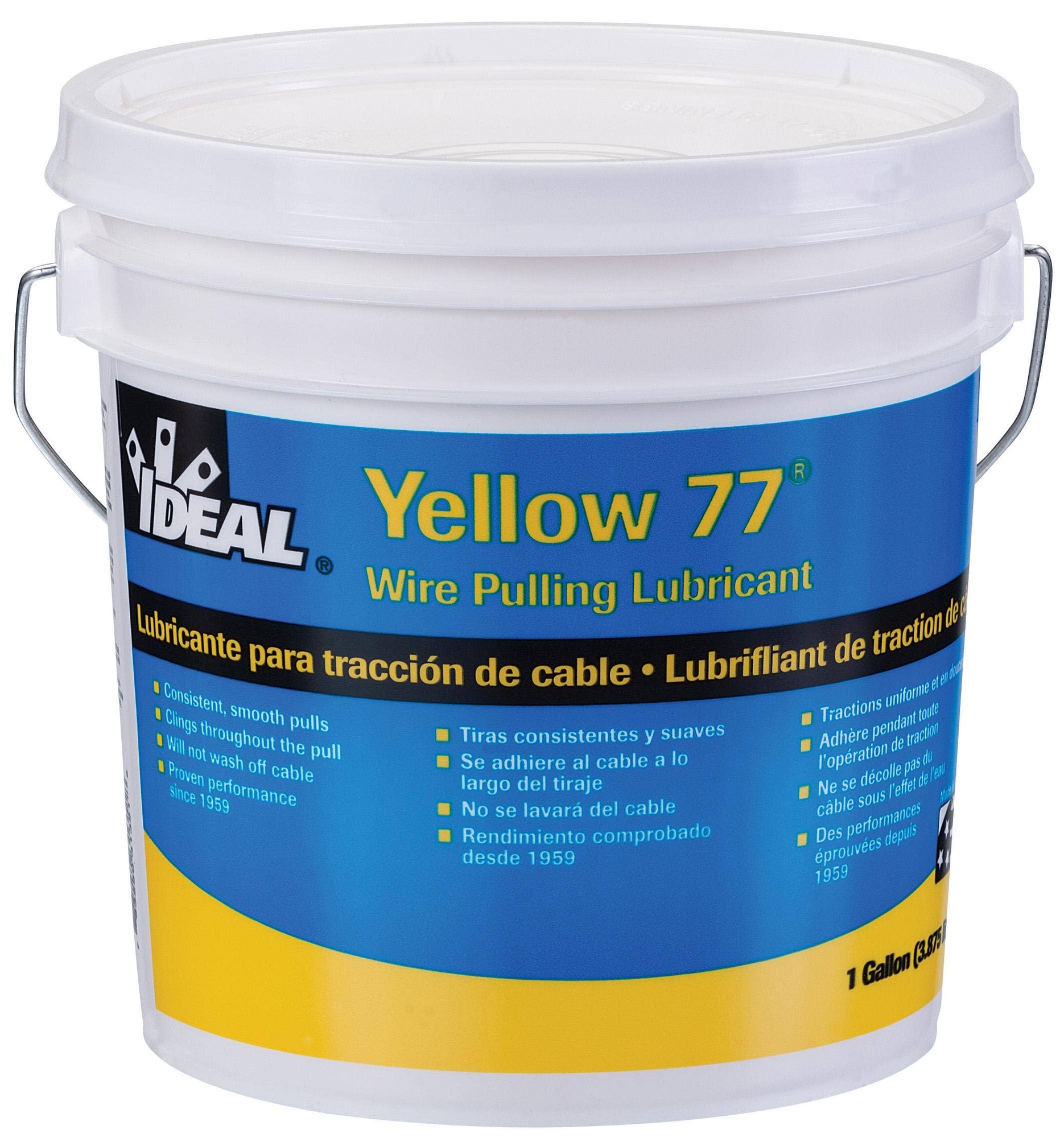 31-351 Wire Pulling Lubricant, 1 gal Bucket, Paste Form, Yellow, 0.98