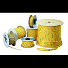 Pro-Pull Rope, 3/8 IN Rope, 250 FT Length, Yellow Rope With Blue Tracer, Tensile Strength: 2430 LB, Package Configuration: Spool, Polypropylene
